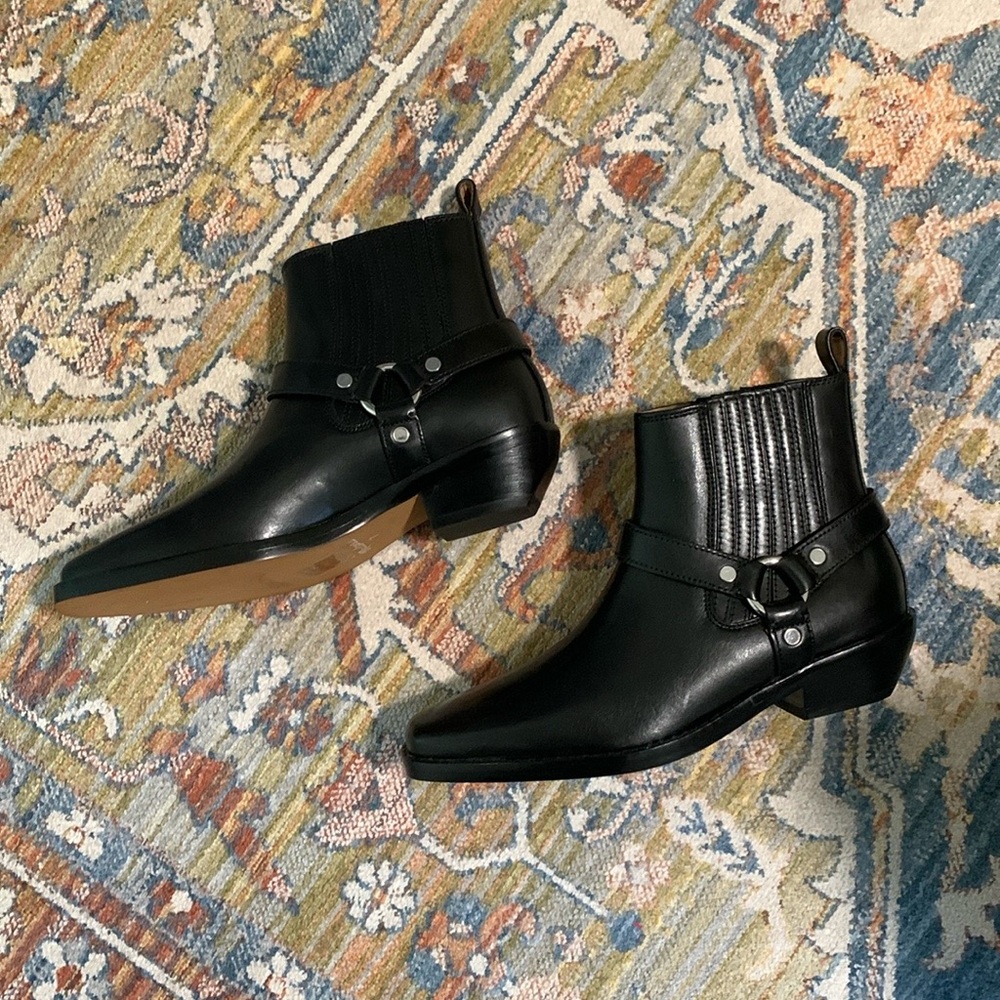 NWOT Madewell Leather Santiago Western Ankle Boot - Picture 5 of 10